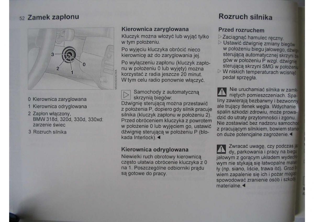 BMW E46 instrukcja obslugi / page 54