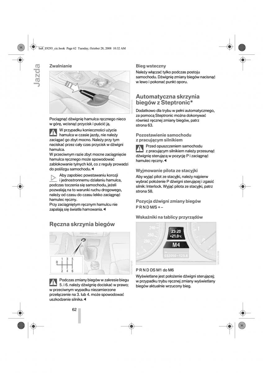 BMW 3 E92 E93 instrukcja obslugi / page 63