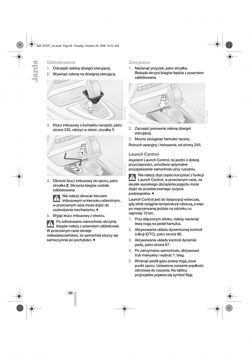 BMW 3 E92 E93 instrukcja obslugi / page 69