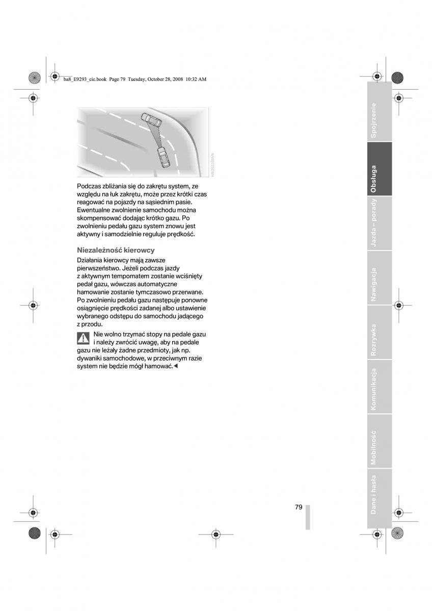 BMW 3 E92 E93 instrukcja obslugi / page 80