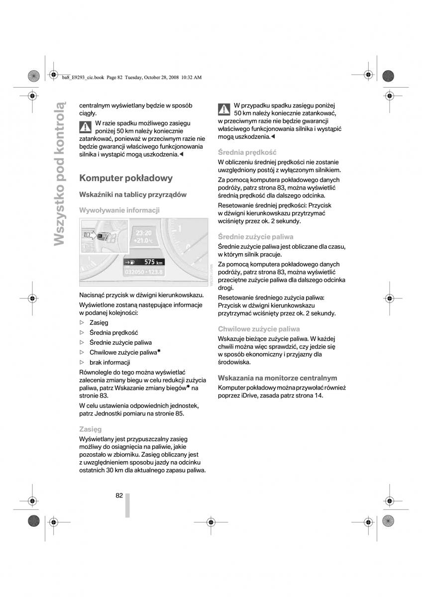 BMW 3 E92 E93 instrukcja obslugi / page 83