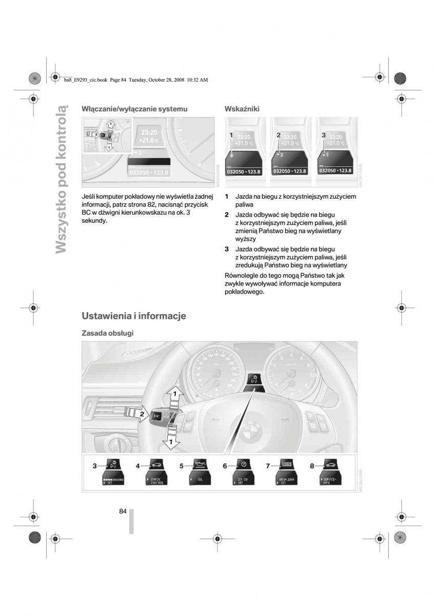 BMW 3 E92 E93 instrukcja obslugi / page 85