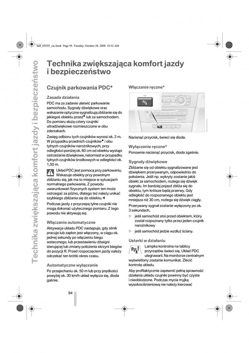 BMW 3 E92 E93 instrukcja obslugi / page 95