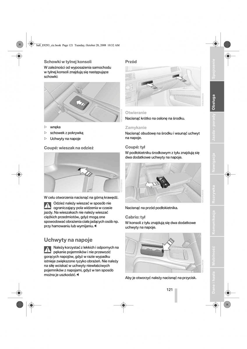 BMW 3 E92 E93 instrukcja obslugi / page 122