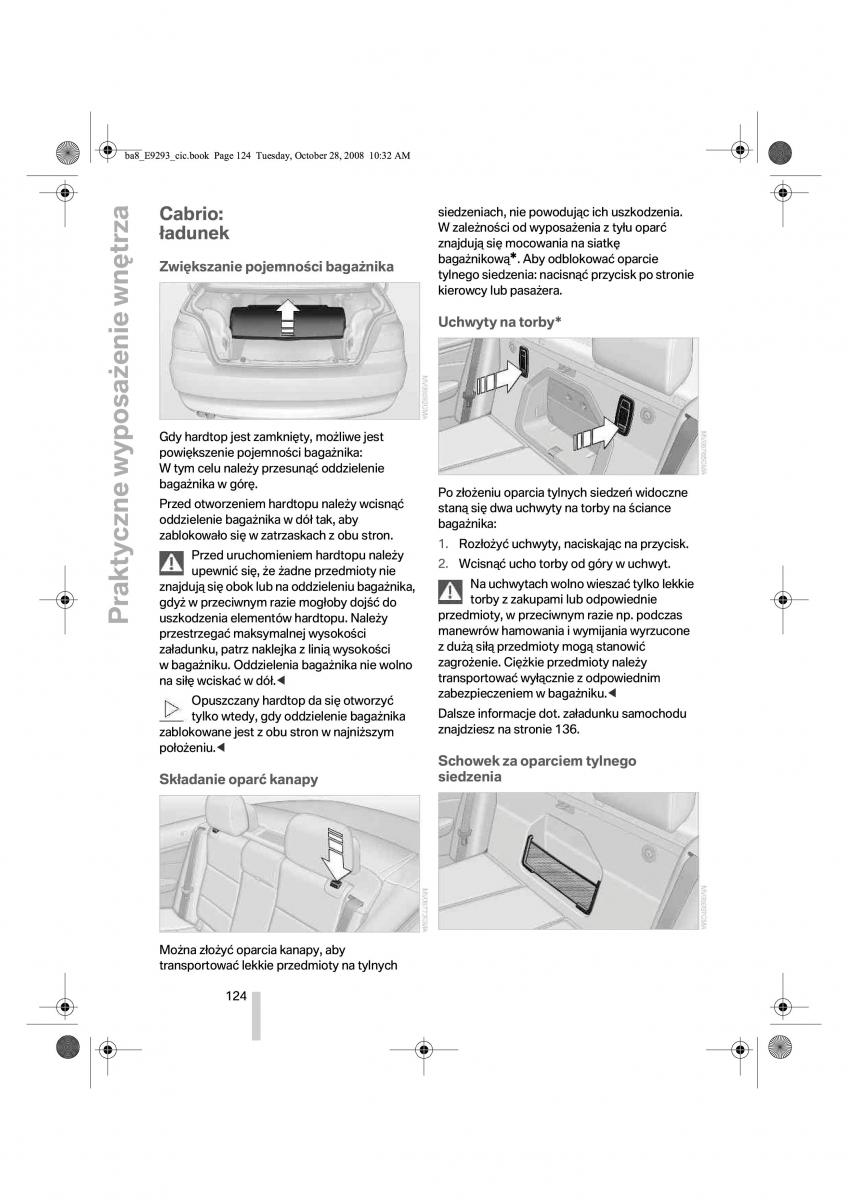 BMW 3 E92 E93 instrukcja obslugi / page 125