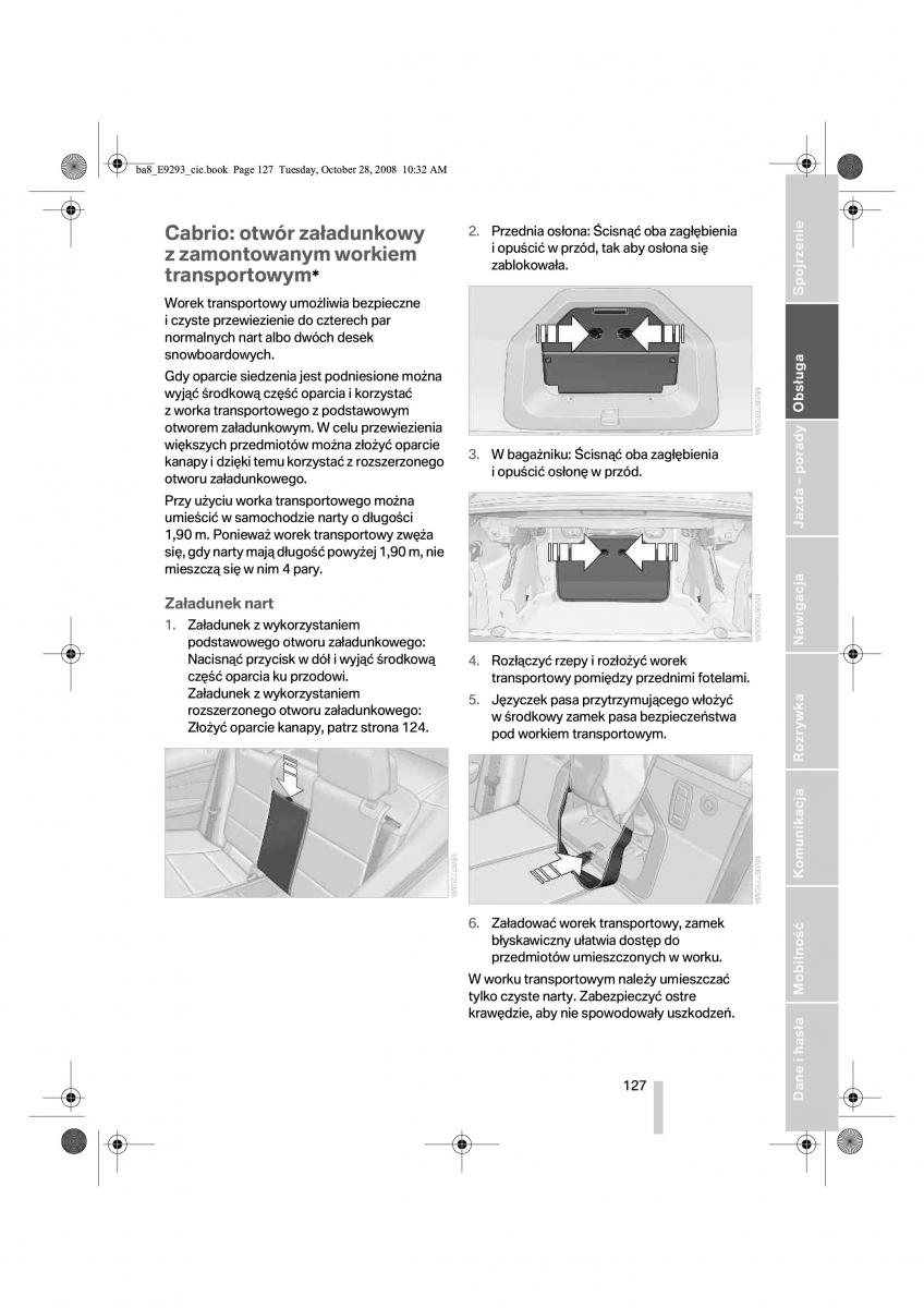 BMW 3 E92 E93 instrukcja obslugi / page 128