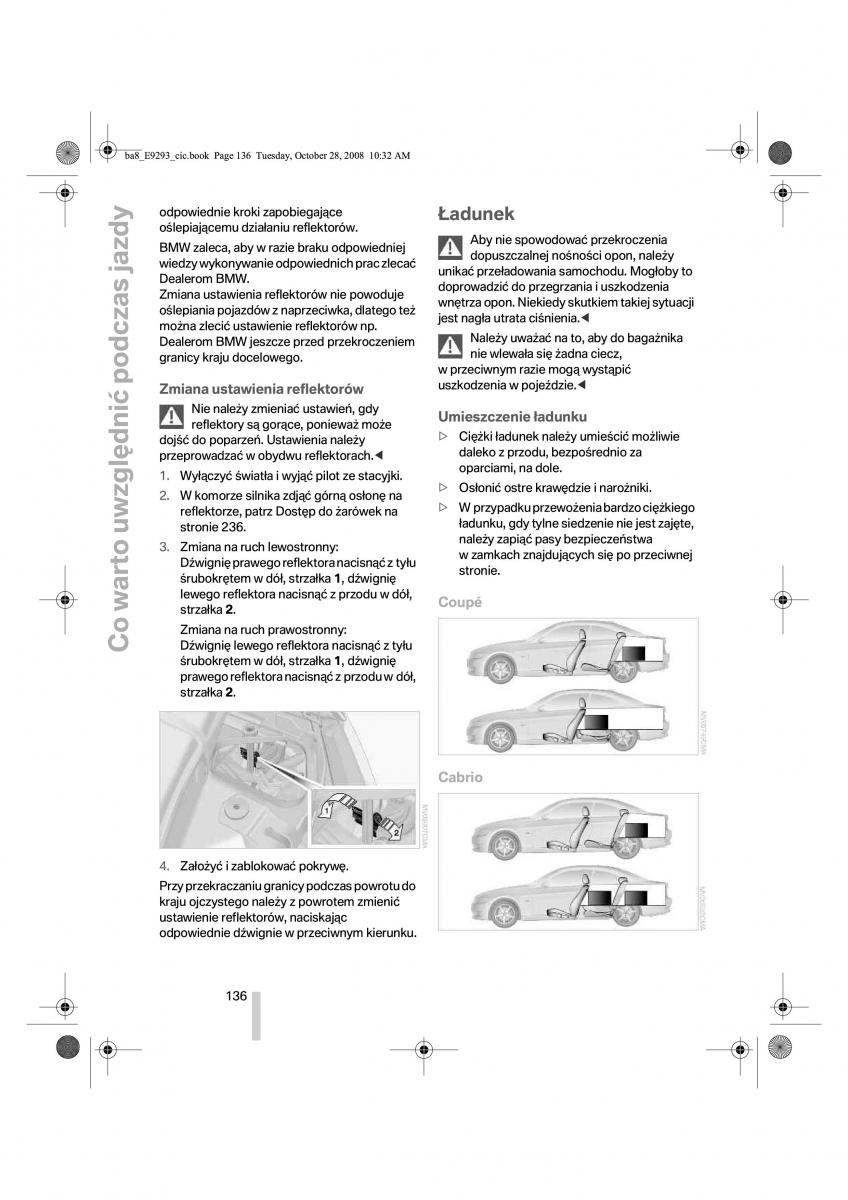 BMW 3 E92 E93 instrukcja obslugi / page 137