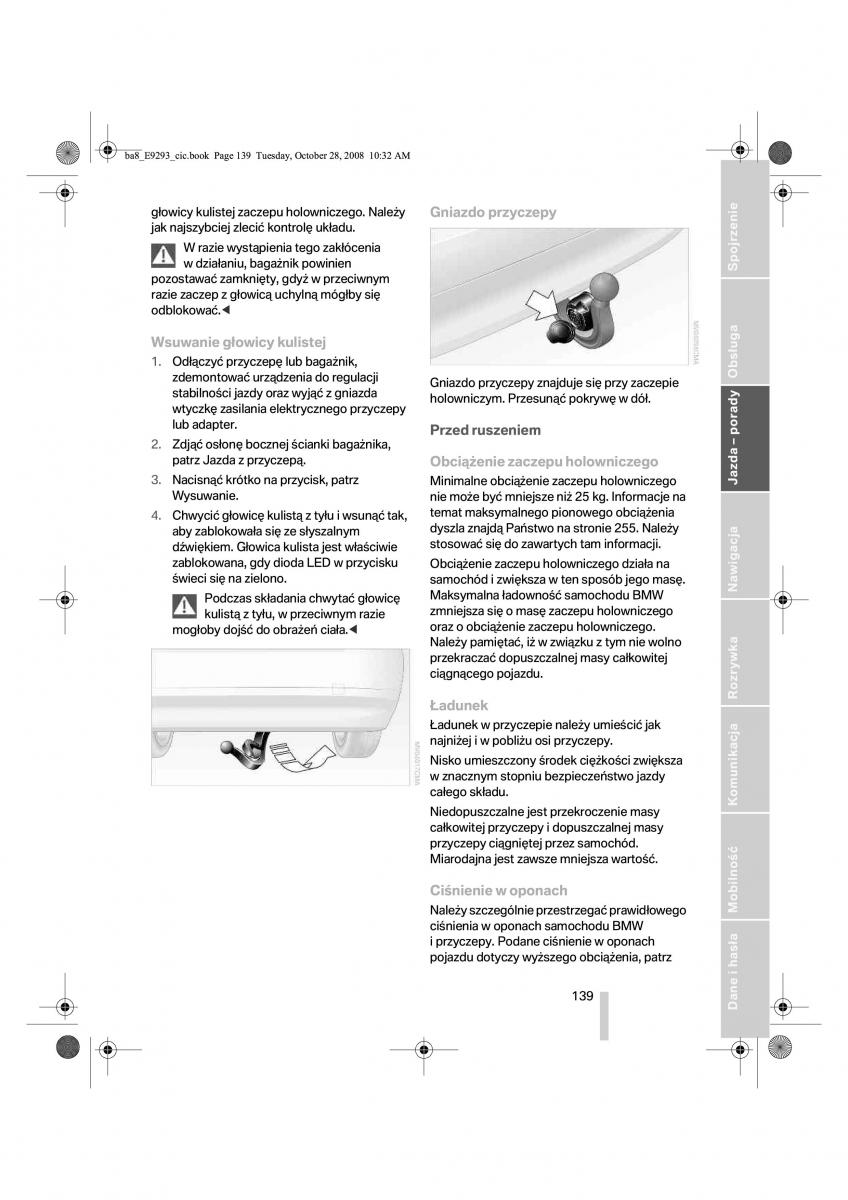 BMW 3 E92 E93 instrukcja obslugi / page 140