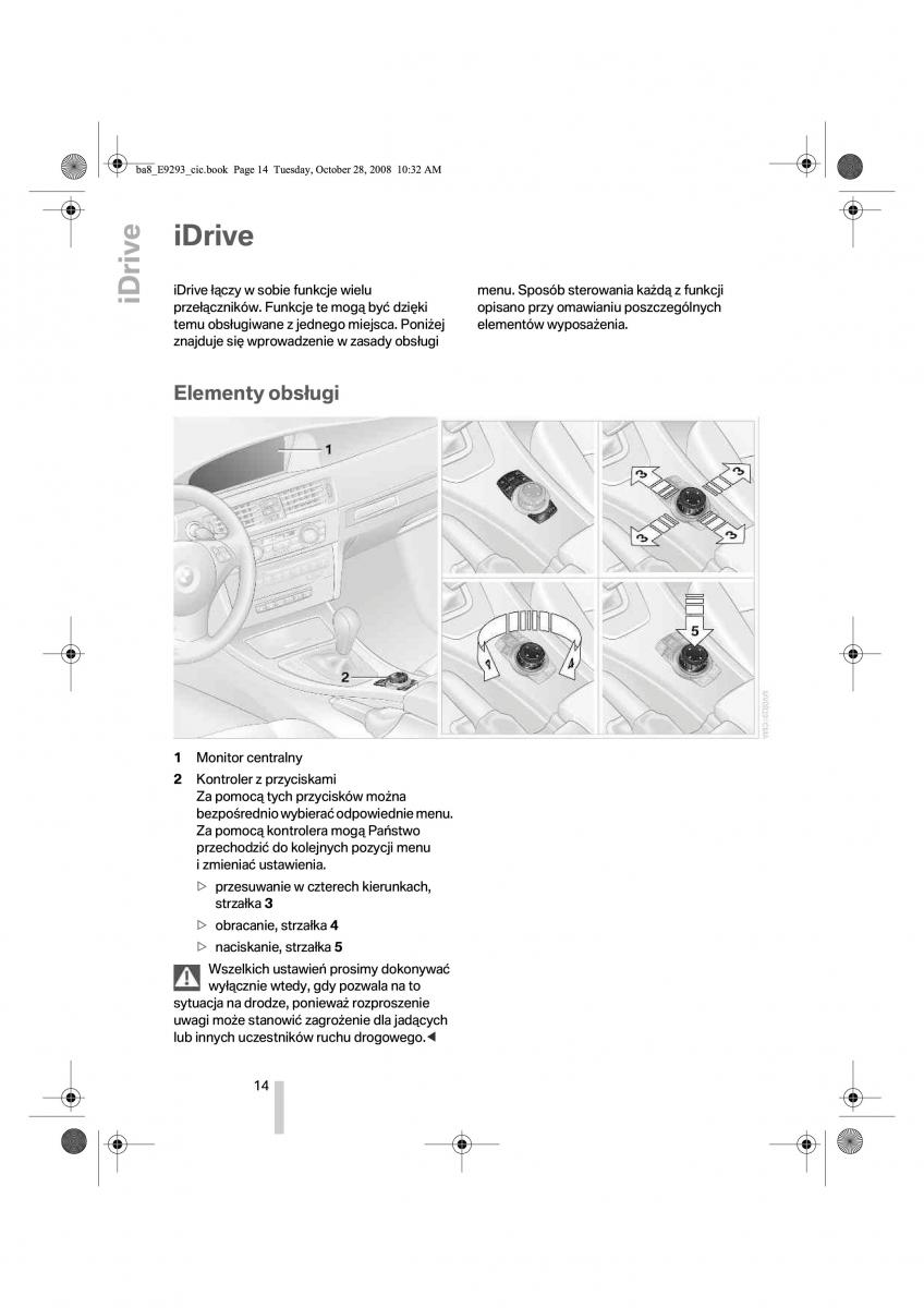 BMW 3 E92 E93 instrukcja obslugi / page 15