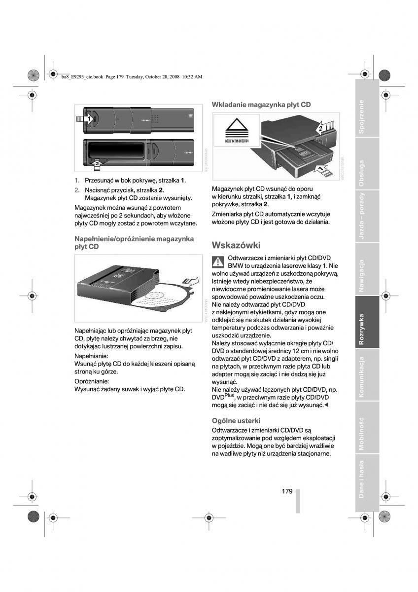 BMW 3 E92 E93 instrukcja obslugi / page 180