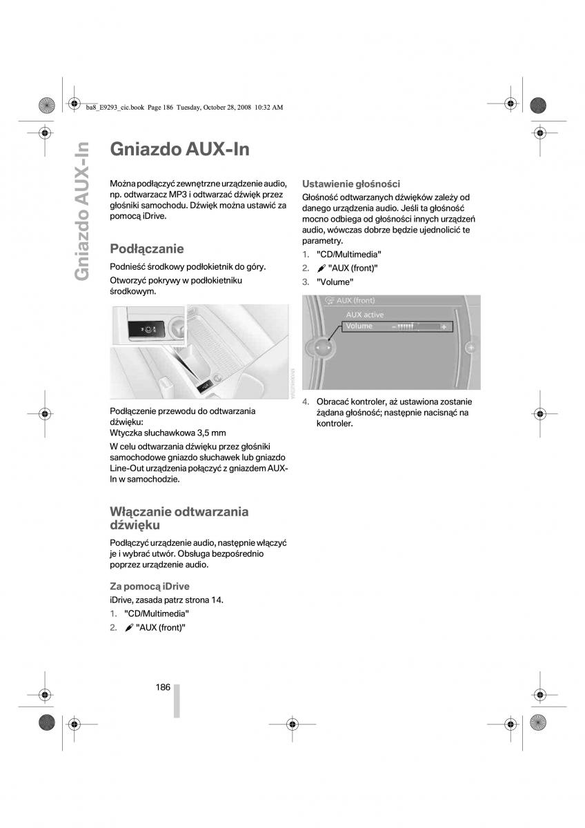 BMW 3 E92 E93 instrukcja obslugi / page 187