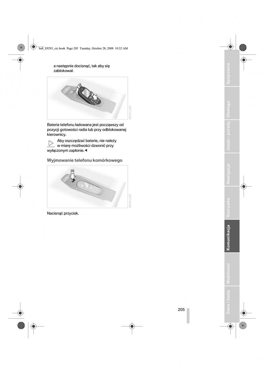 BMW 3 E92 E93 instrukcja obslugi / page 206