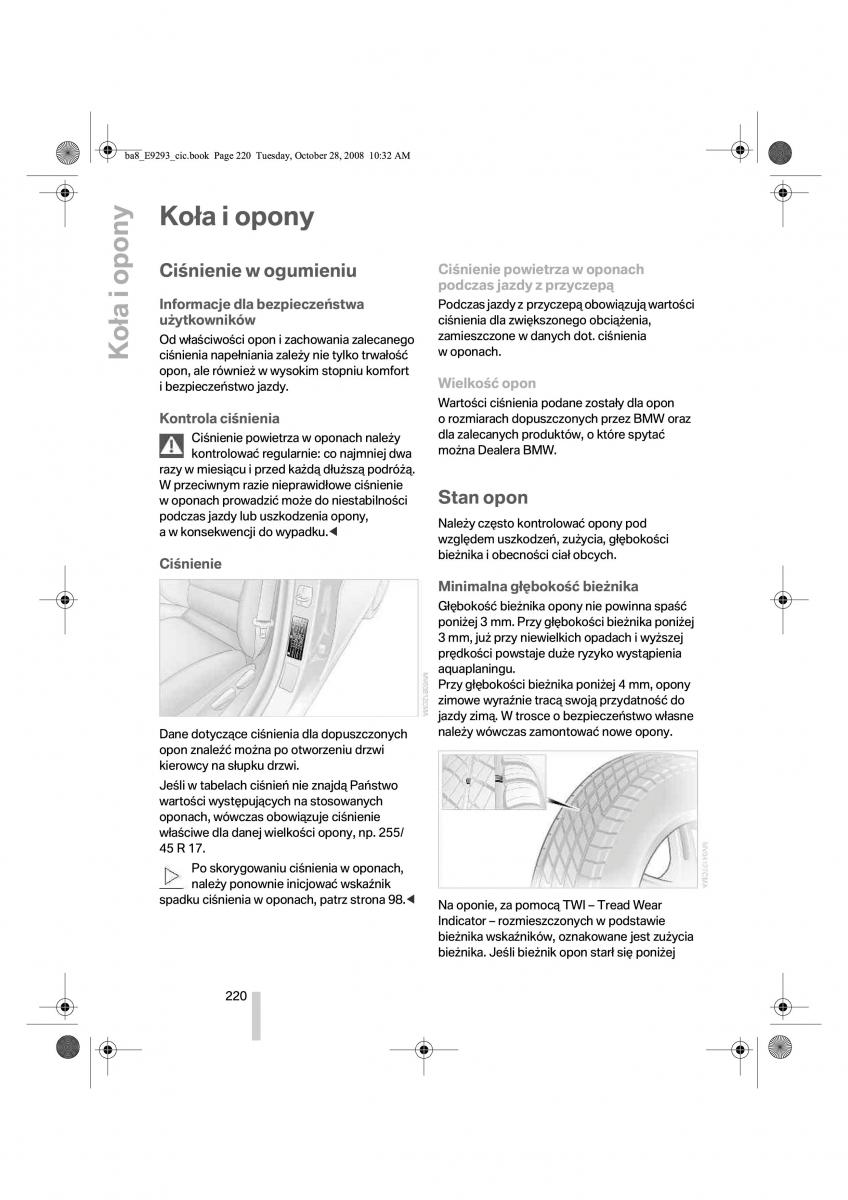 BMW 3 E92 E93 instrukcja obslugi / page 221