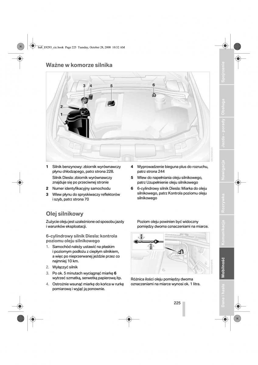 BMW 3 E92 E93 instrukcja obslugi / page 226