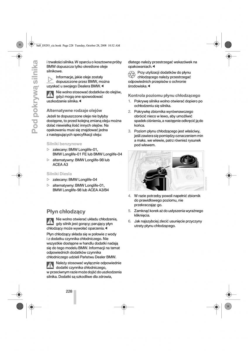 BMW 3 E92 E93 instrukcja obslugi / page 229