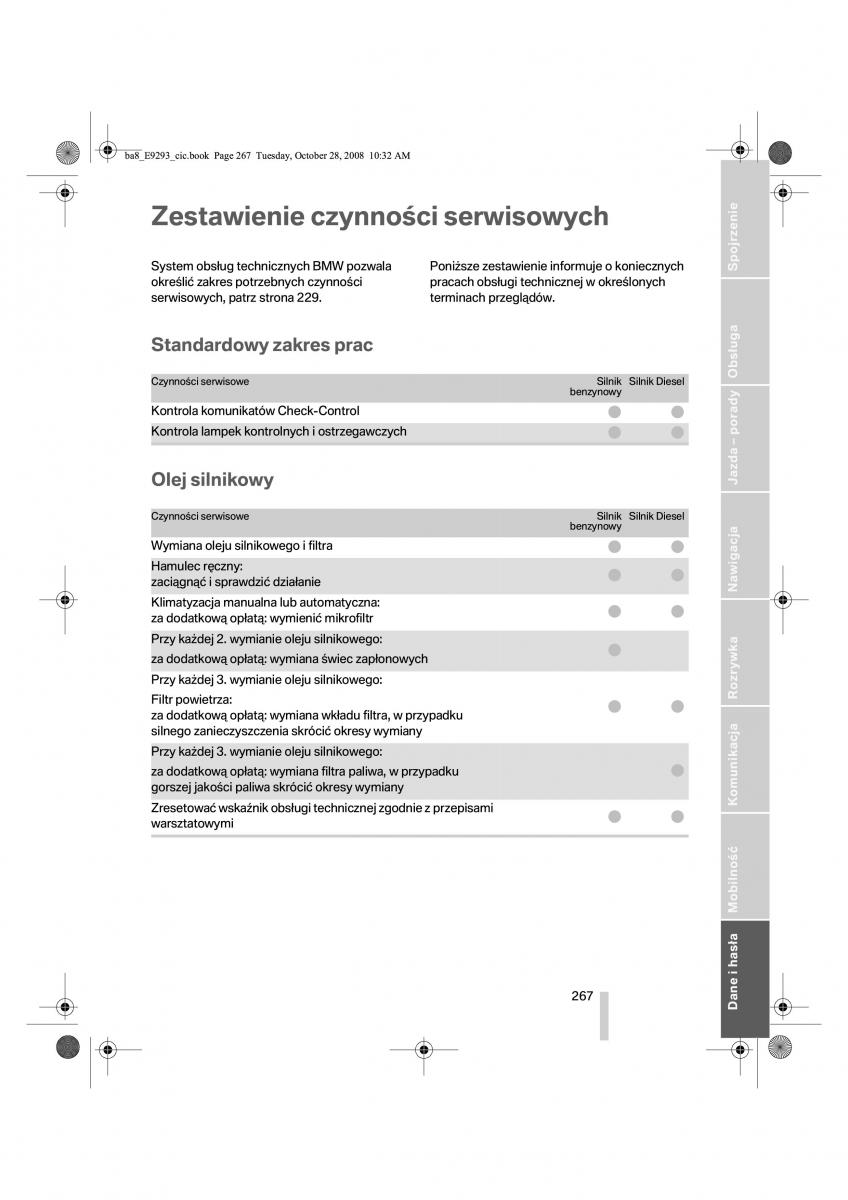 BMW 3 E92 E93 instrukcja obslugi / page 268