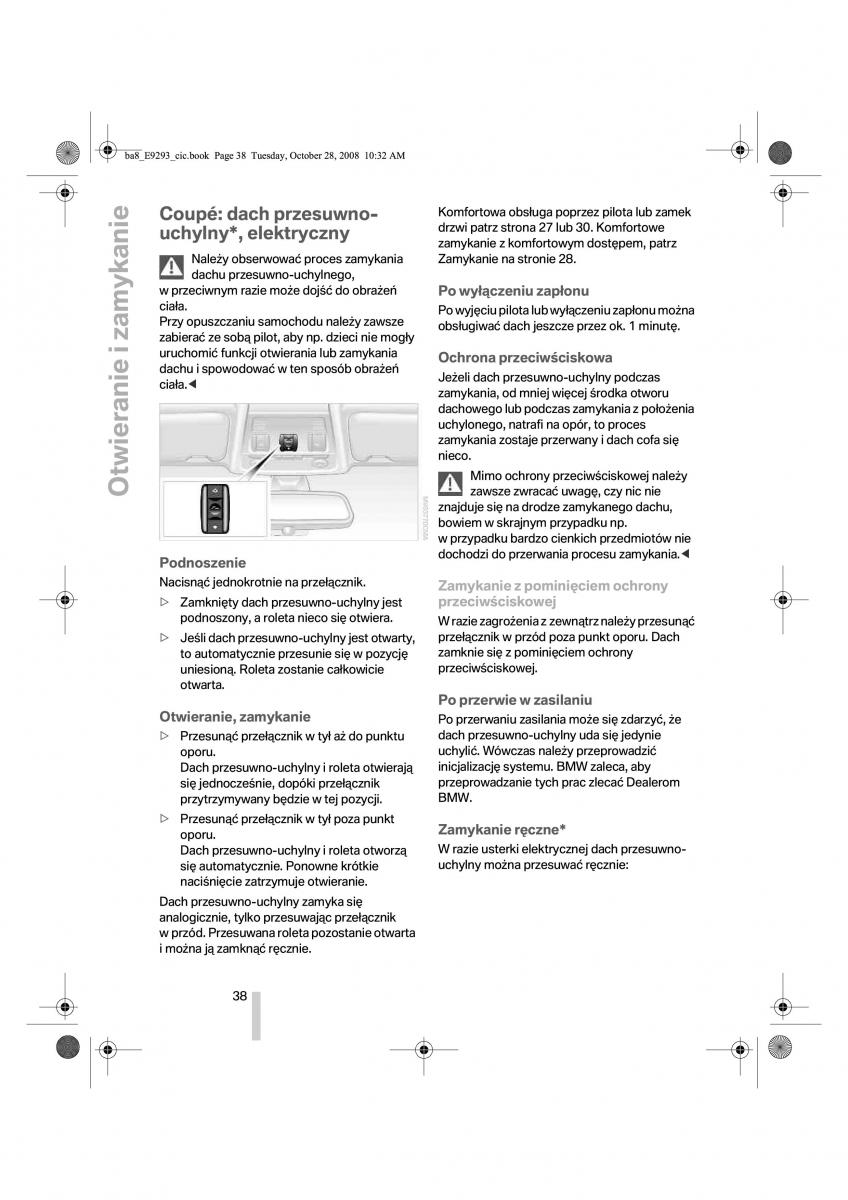 BMW 3 E92 E93 instrukcja obslugi / page 39