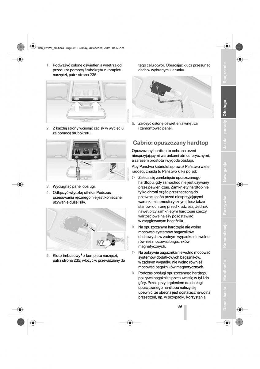 BMW 3 E92 E93 instrukcja obslugi / page 40