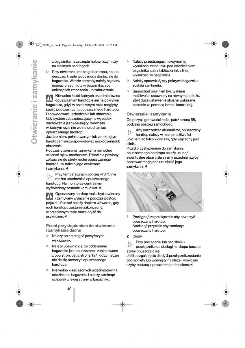 BMW 3 E92 E93 instrukcja obslugi / page 41