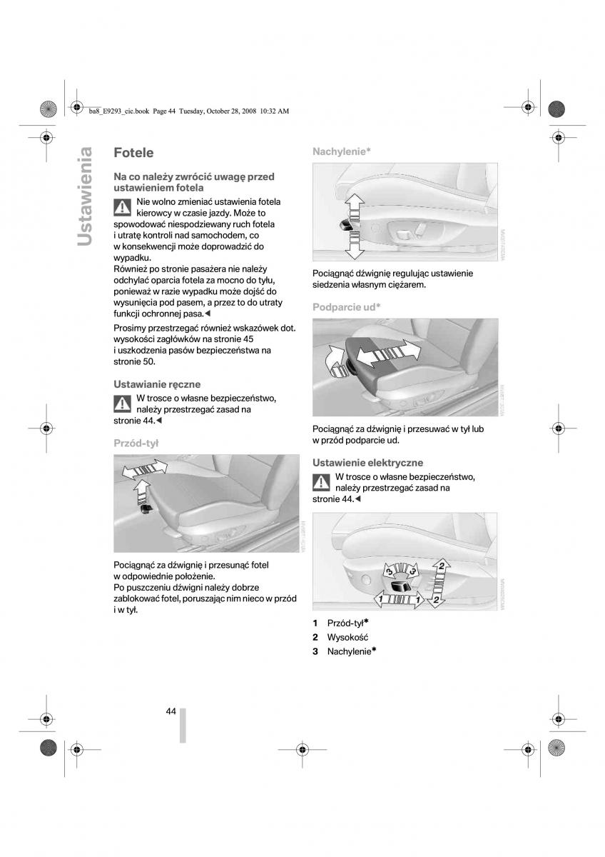 BMW 3 E92 E93 instrukcja obslugi / page 45