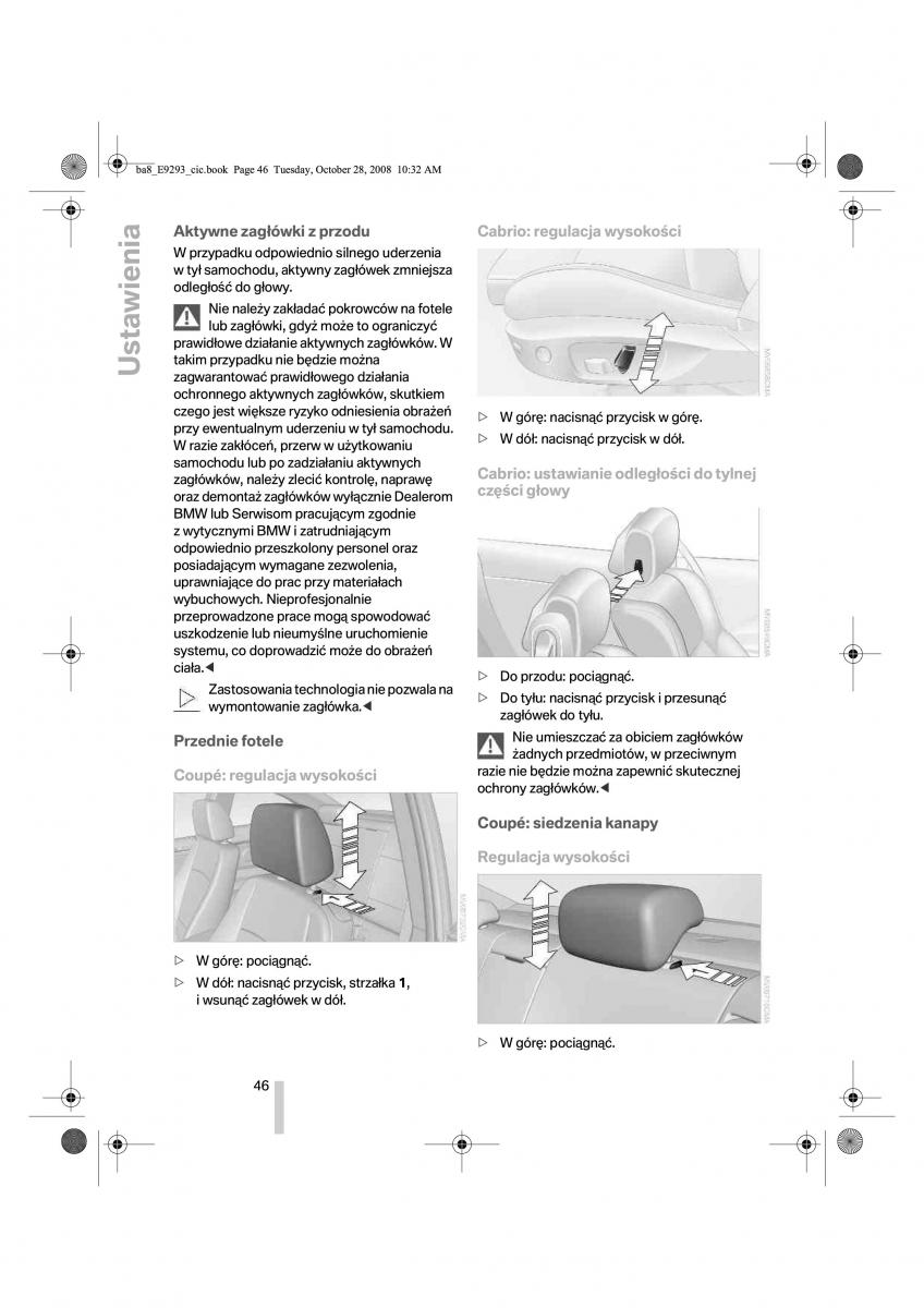 BMW 3 E92 E93 instrukcja obslugi / page 47