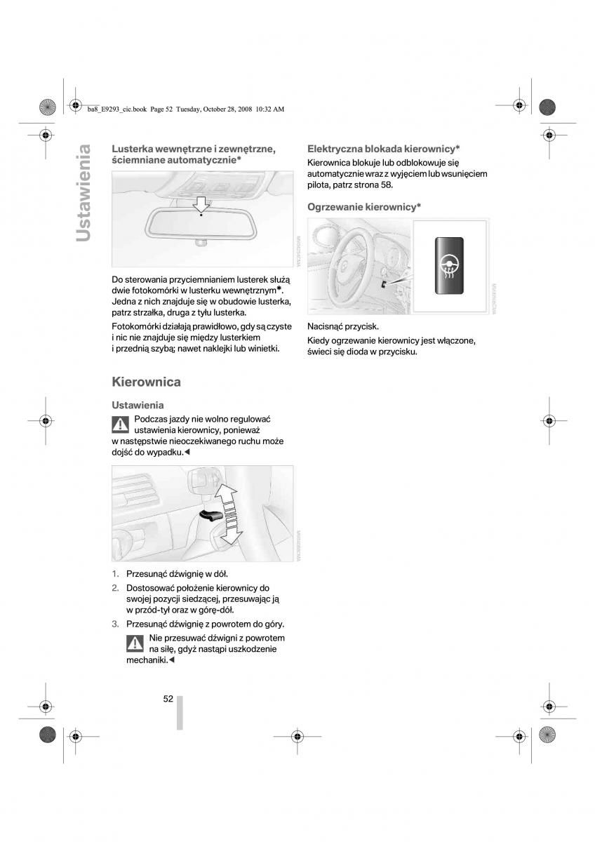 BMW 3 E92 E93 instrukcja obslugi / page 53