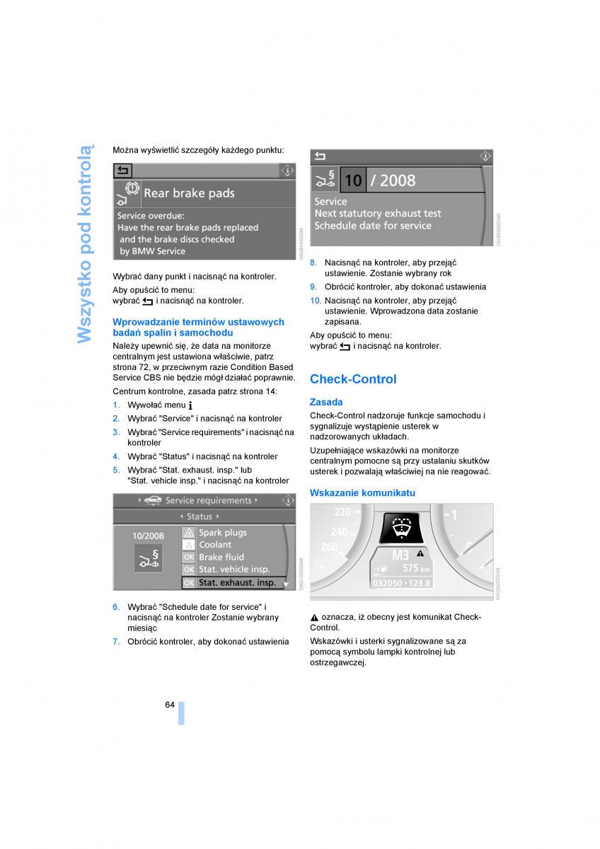 manual BMW 5 E60 BMW 5 E60 instrukcja / page 66