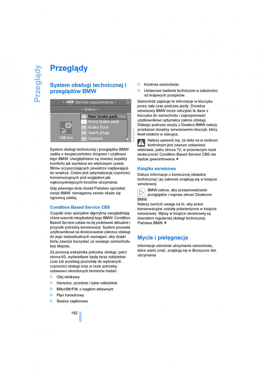 manual BMW 5 E60 BMW 5 E60 instrukcja / page 184