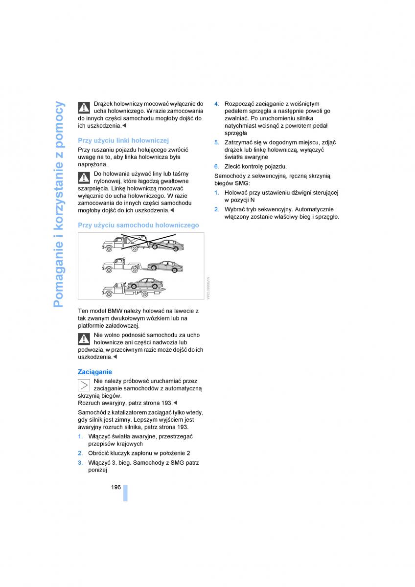 manual BMW 5 E60 BMW 5 E60 instrukcja / page 198