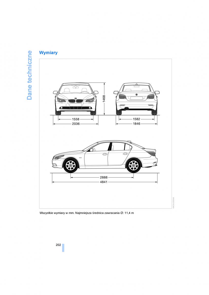 manual BMW 5 E60 BMW 5 E60 instrukcja / page 204