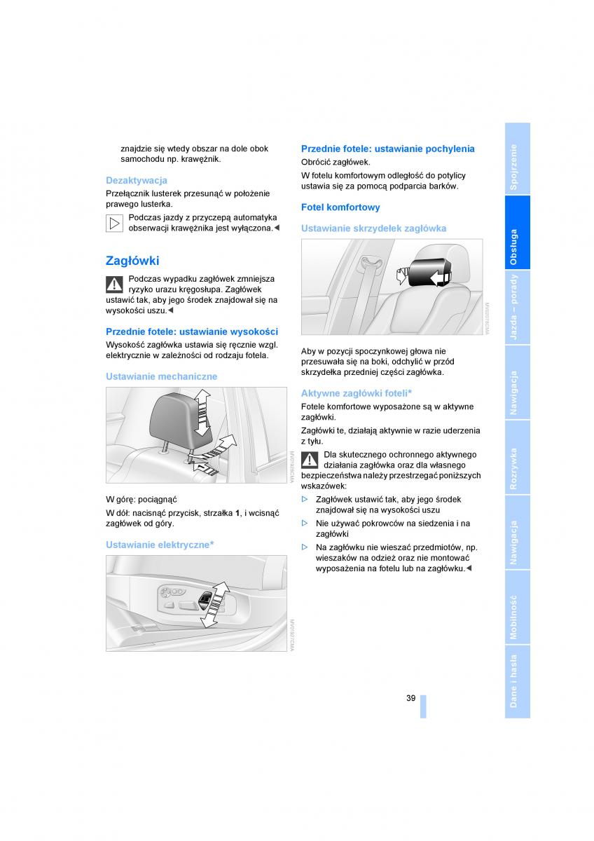 manual BMW 5 E60 BMW 5 E60 instrukcja / page 41