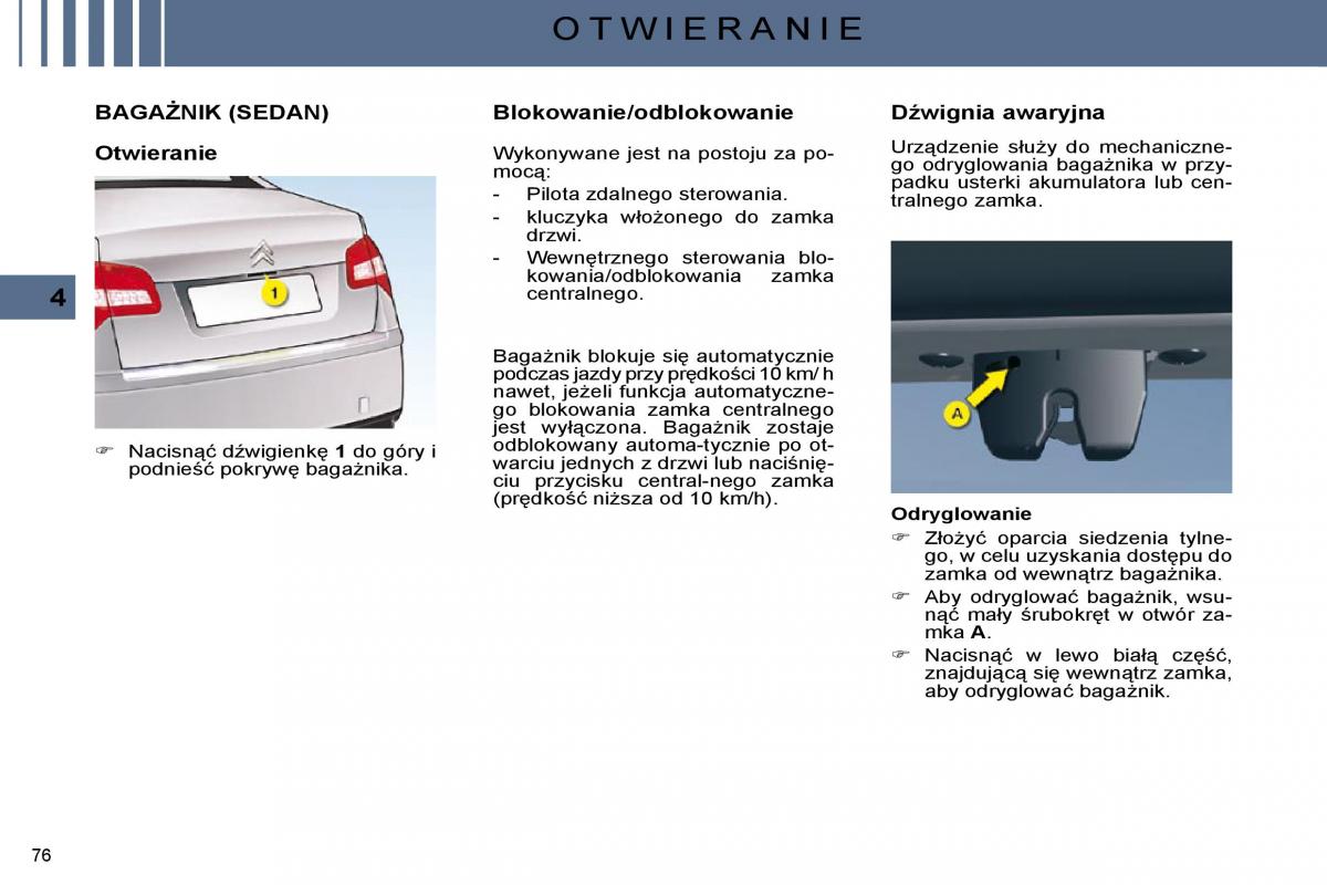 Citroen C5 II 2 instrukcja obslugi / page 72