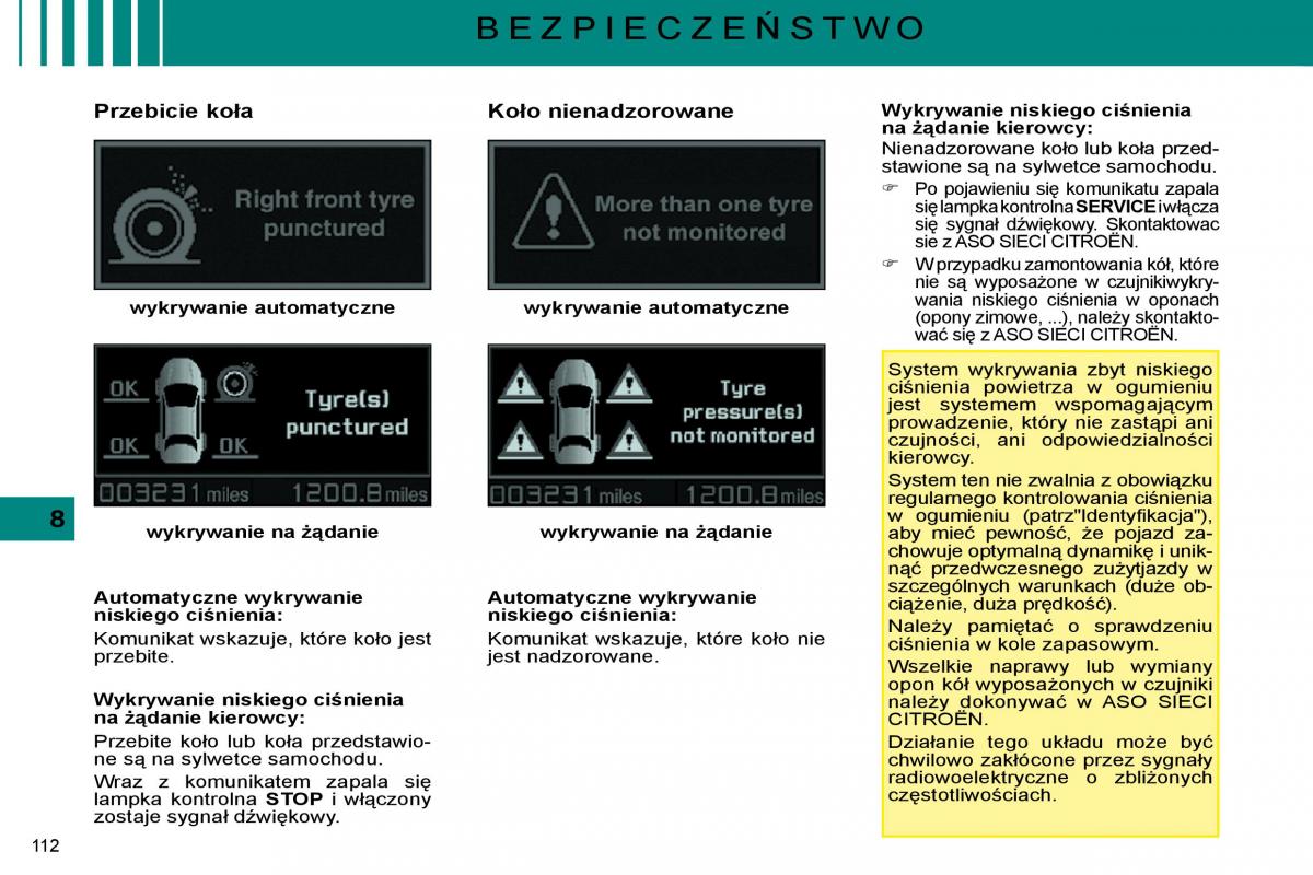 Citroen C5 II 2 instrukcja obslugi / page 110