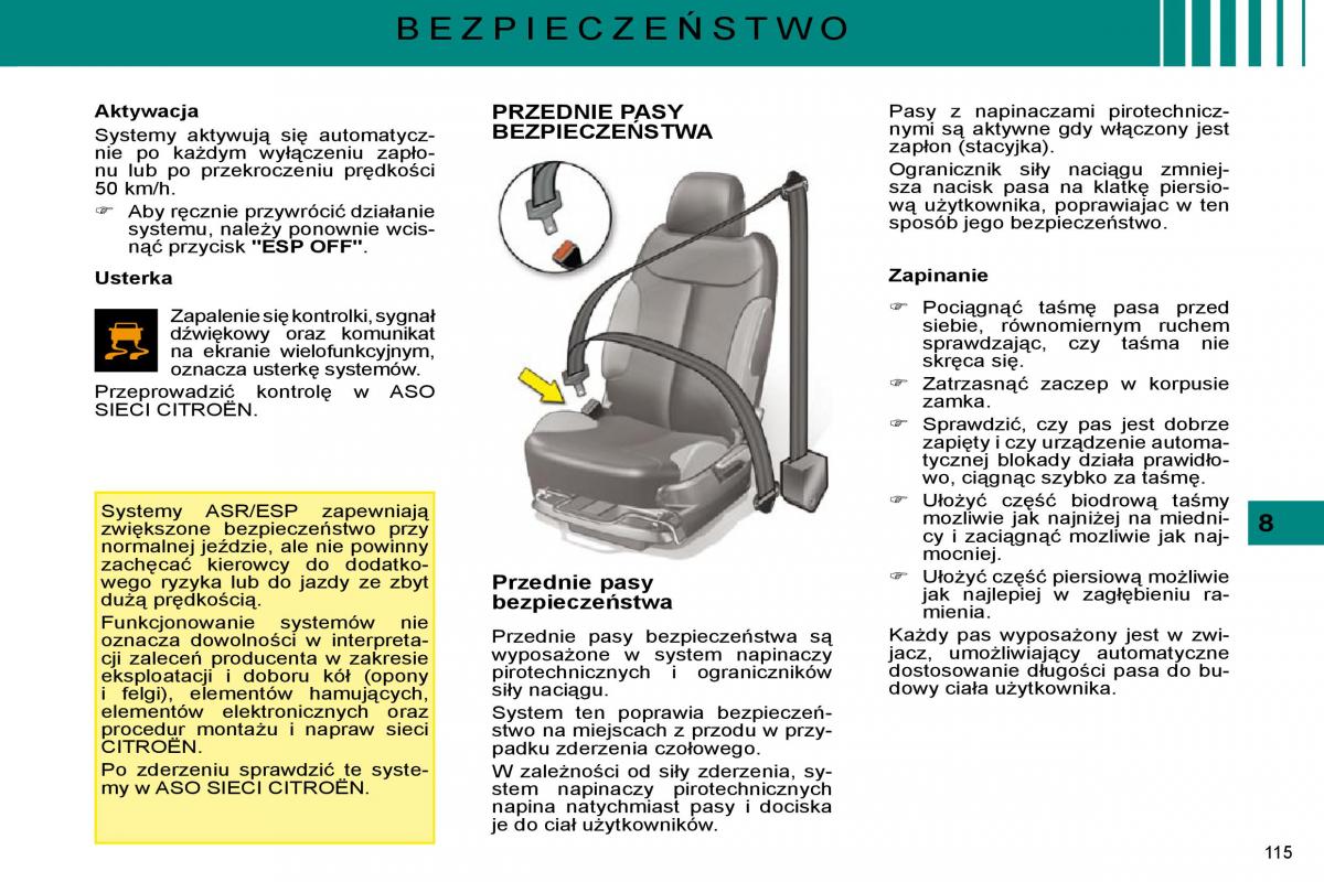 Citroen C5 II 2 instrukcja obslugi / page 113