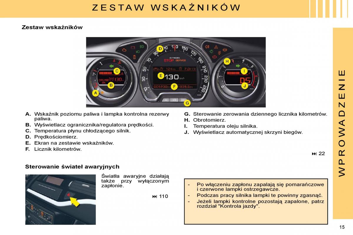 Citroen C5 II 2 instrukcja obslugi / page 12