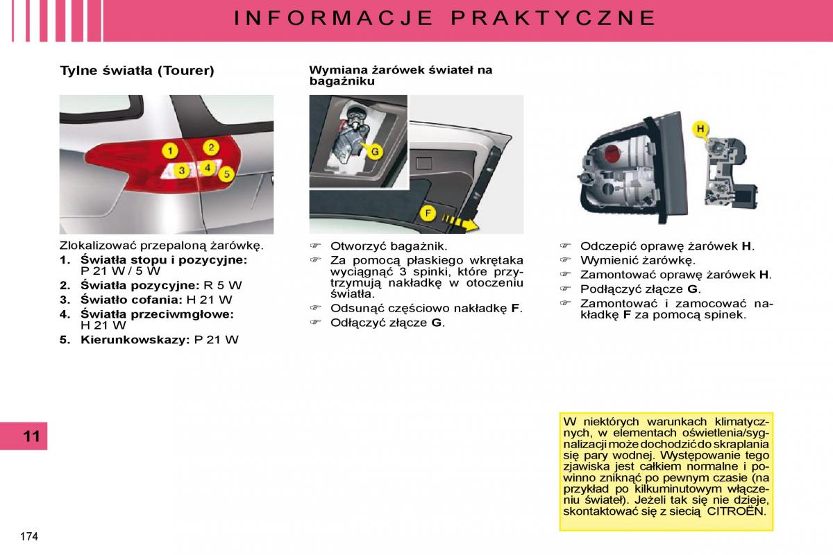 Citroen C5 II 2 instrukcja obslugi / page 171