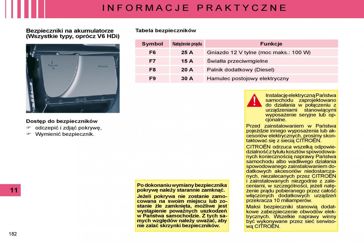 Citroen C5 II 2 instrukcja obslugi / page 179