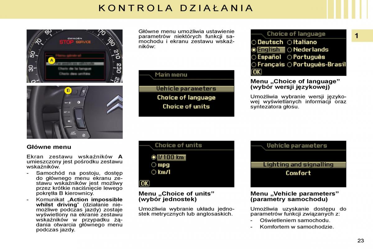 Citroen C5 II 2 instrukcja obslugi / page 20