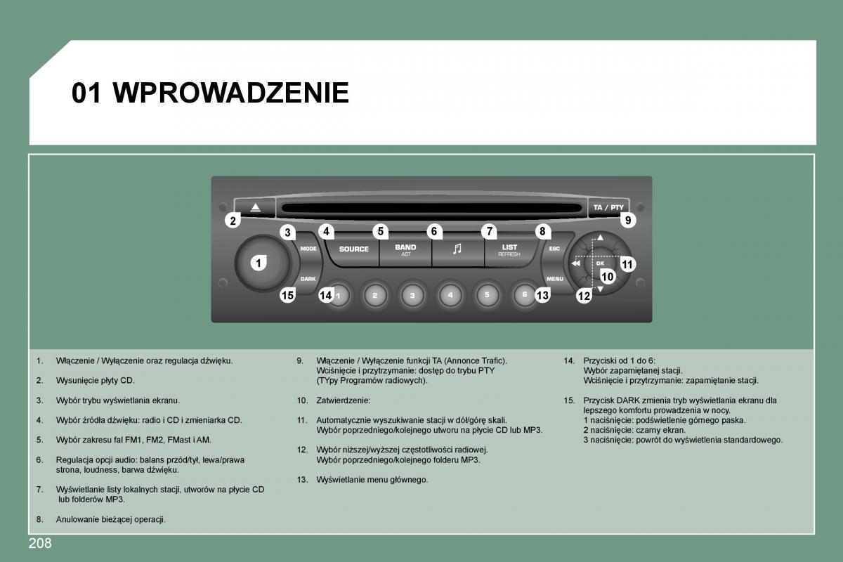 Citroen C5 II 2 instrukcja obslugi / page 205