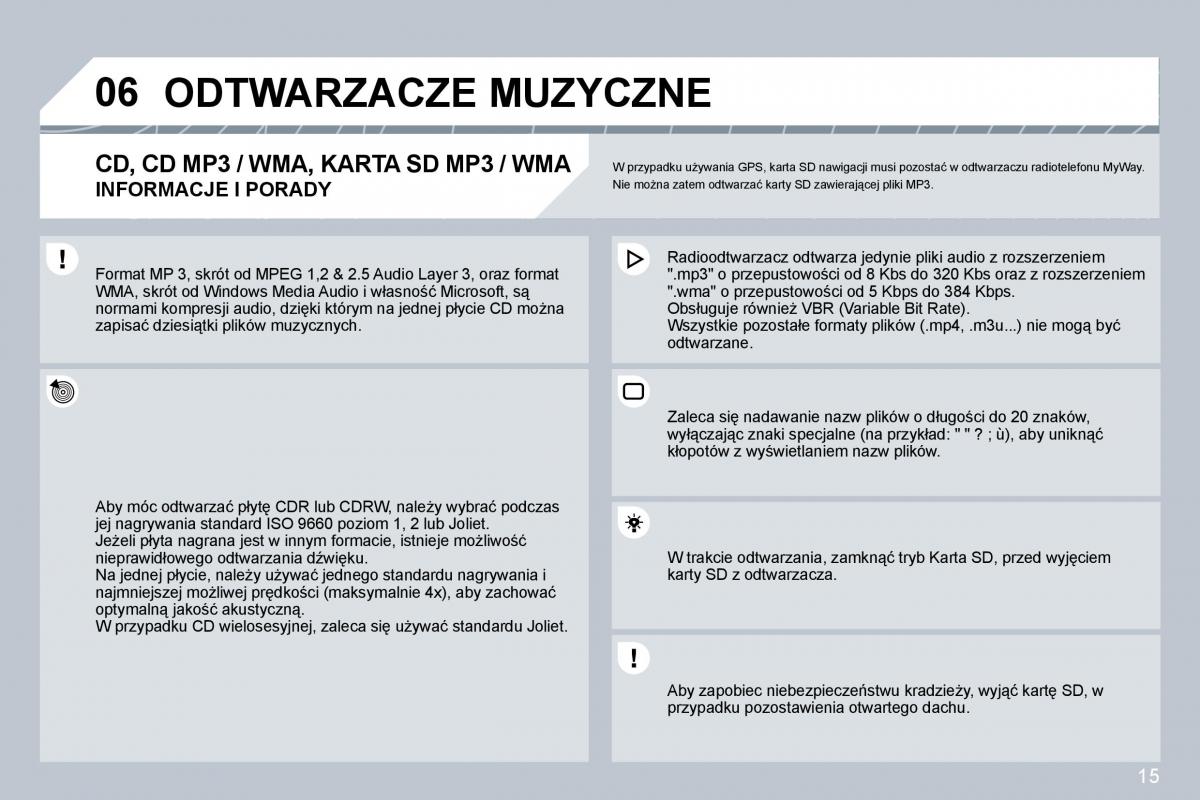 Citroen C5 II 2 instrukcja obslugi / page 269