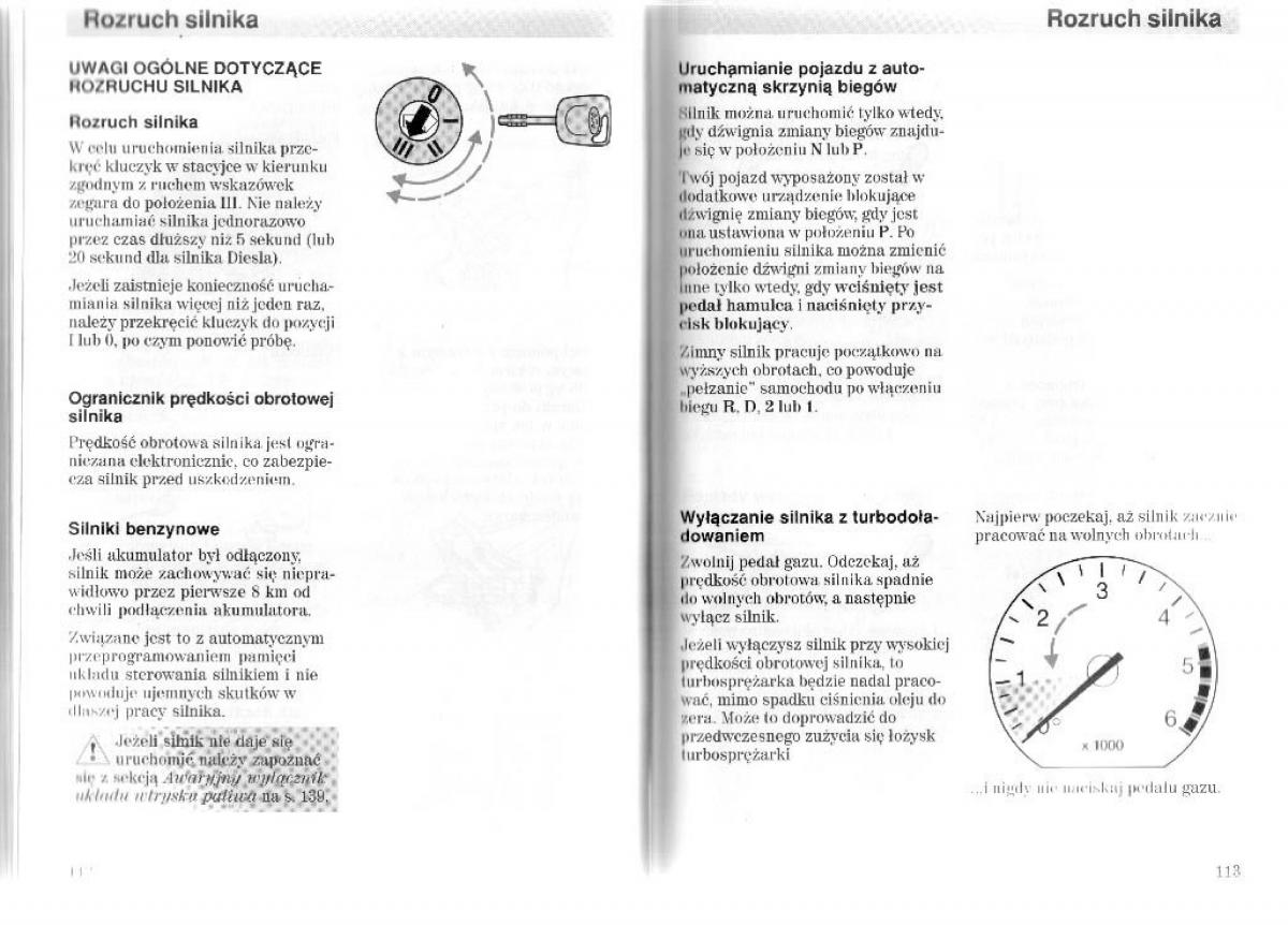 Ford Mondeo II 2 MKII instrukcja obslugi / page 61