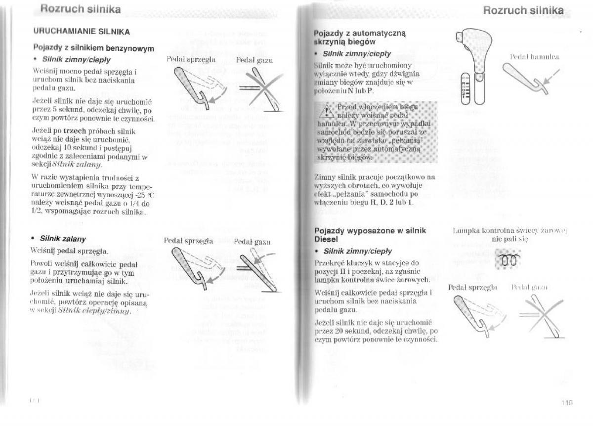 Ford Mondeo II 2 MKII instrukcja obslugi / page 62