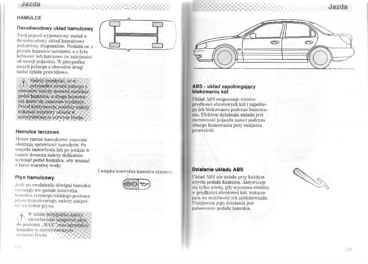 Ford Mondeo II 2 MKII instrukcja obslugi / page 63