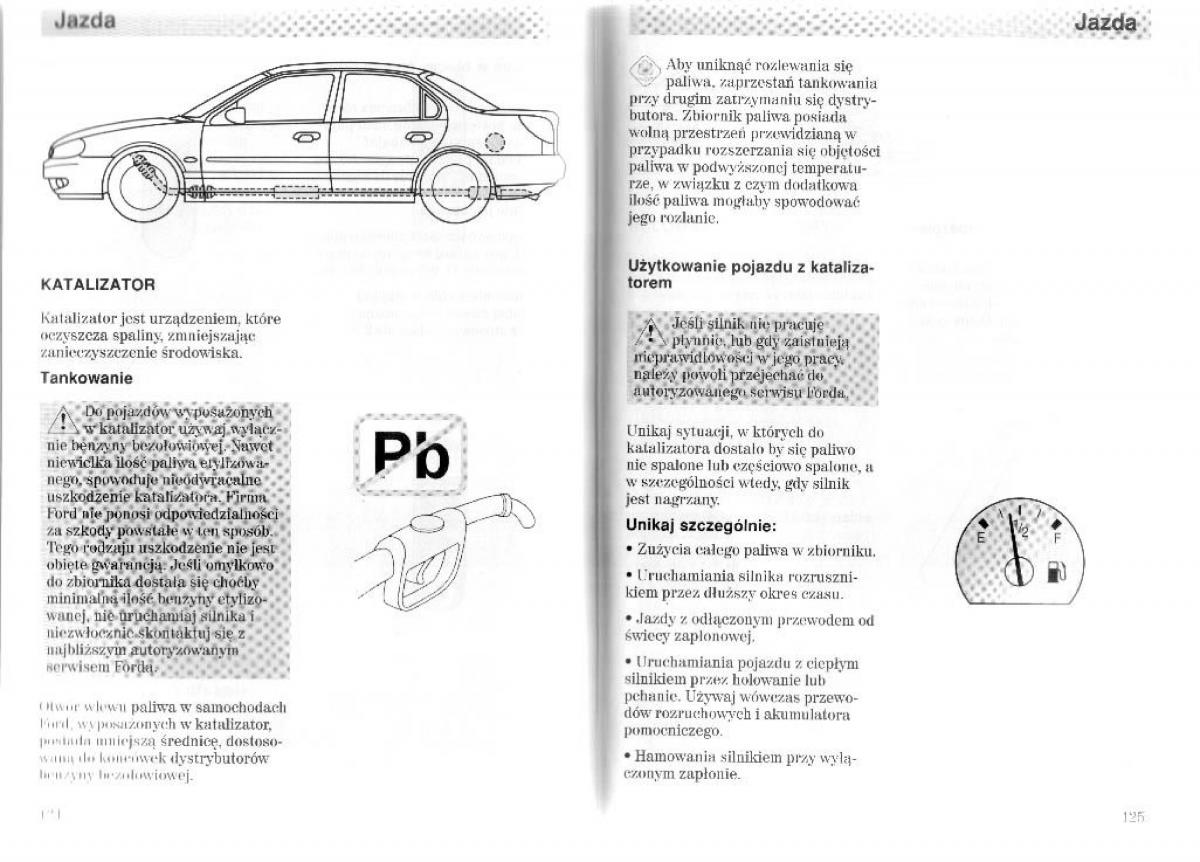 Ford Mondeo II 2 MKII instrukcja obslugi / page 66