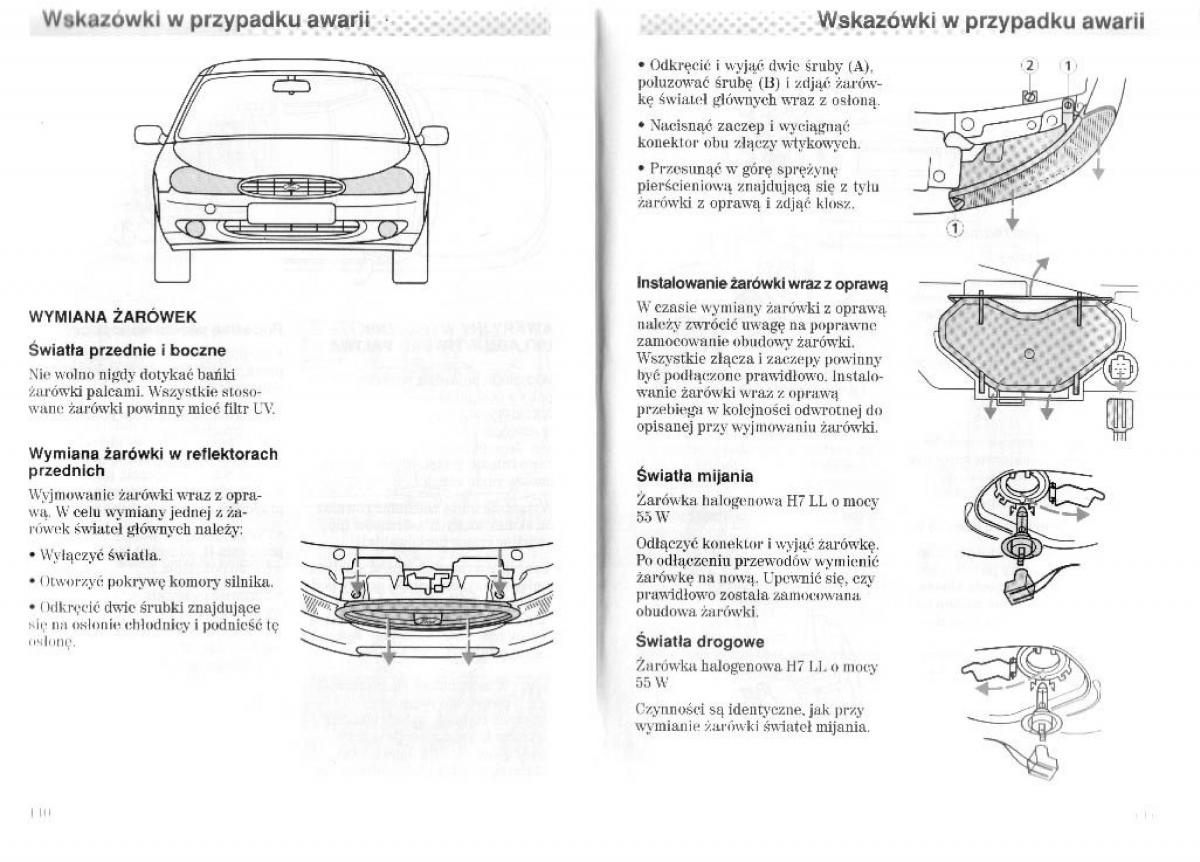 Ford Mondeo II 2 MKII instrukcja obslugi / page 74