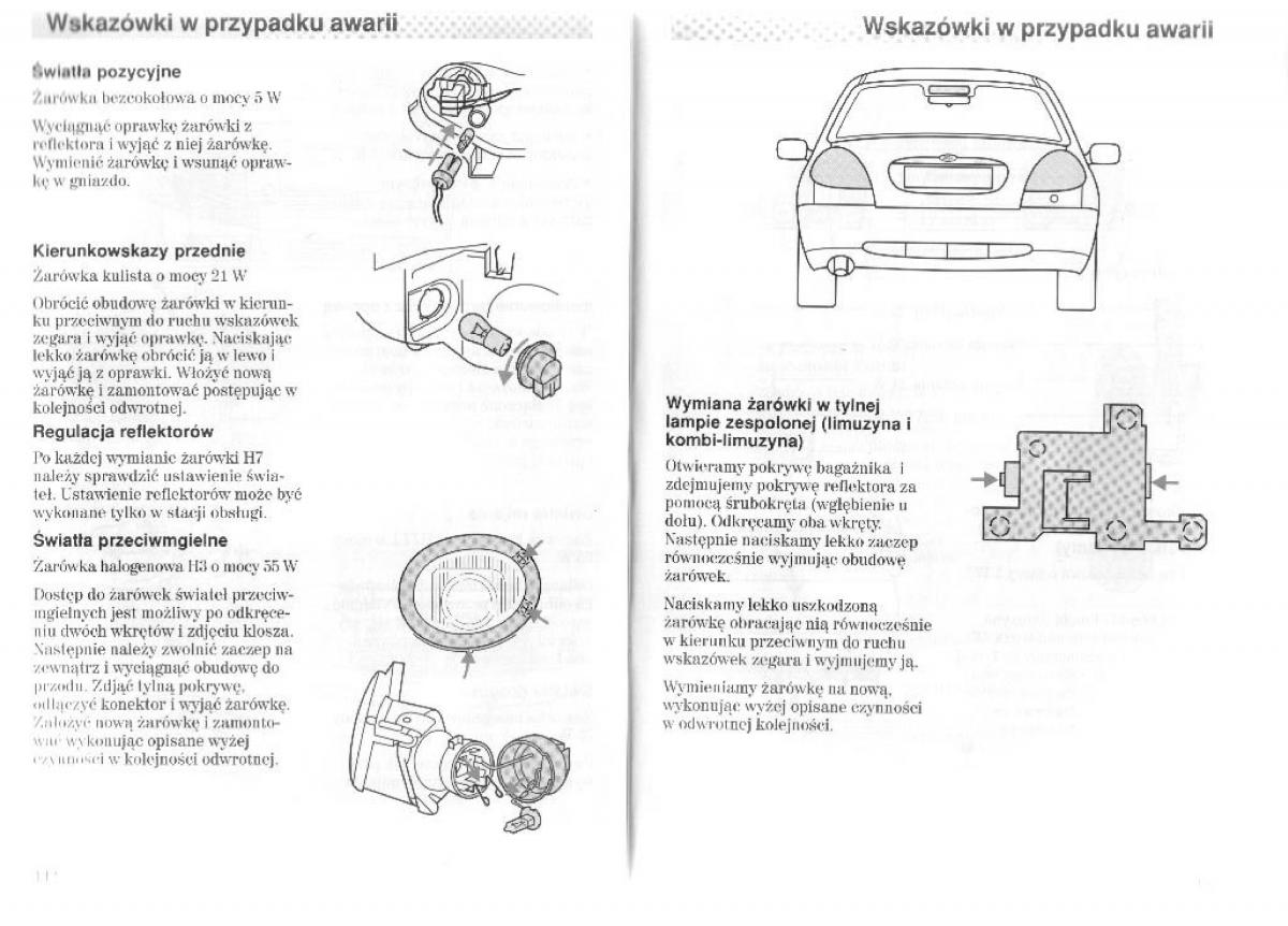 Ford Mondeo II 2 MKII instrukcja obslugi / page 75