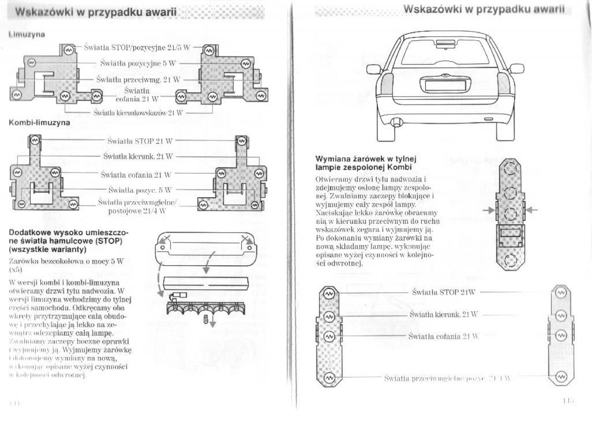 Ford Mondeo II 2 MKII instrukcja obslugi / page 76