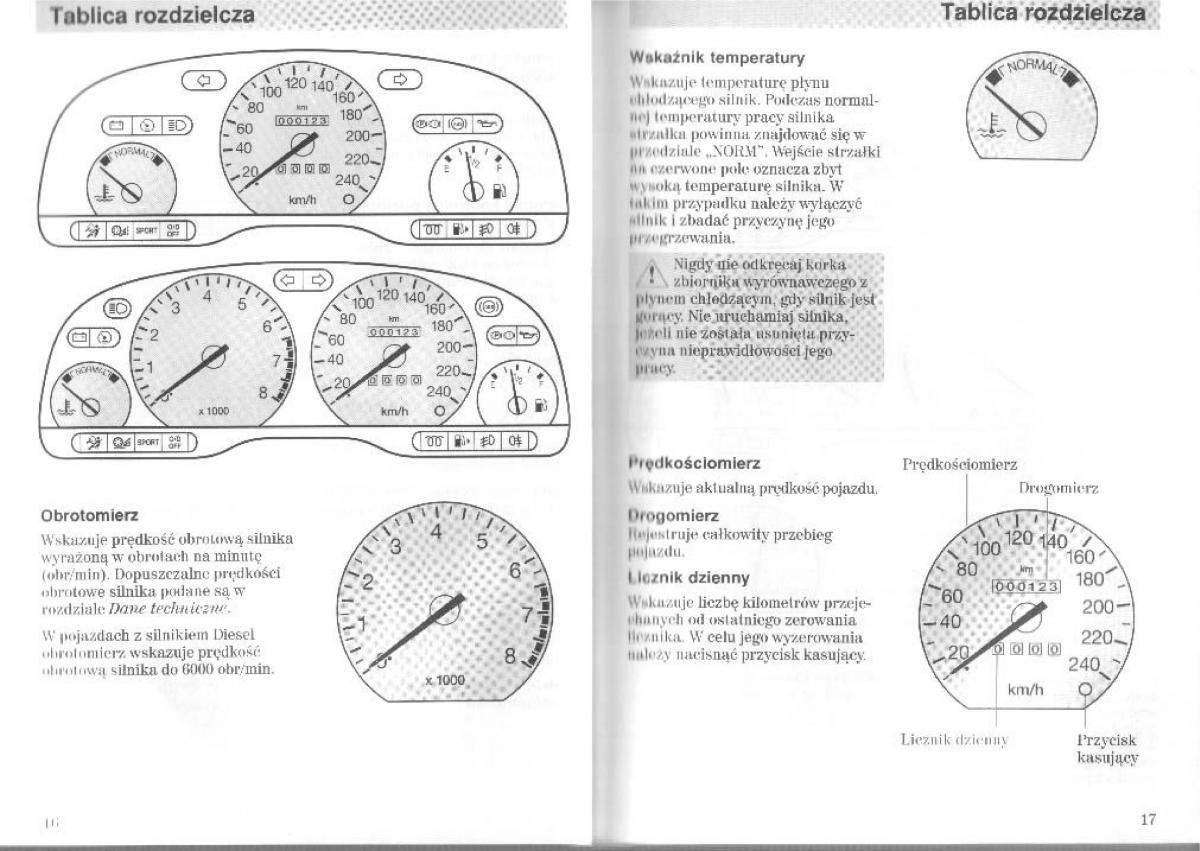 Ford Mondeo II 2 MKII instrukcja obslugi / page 8