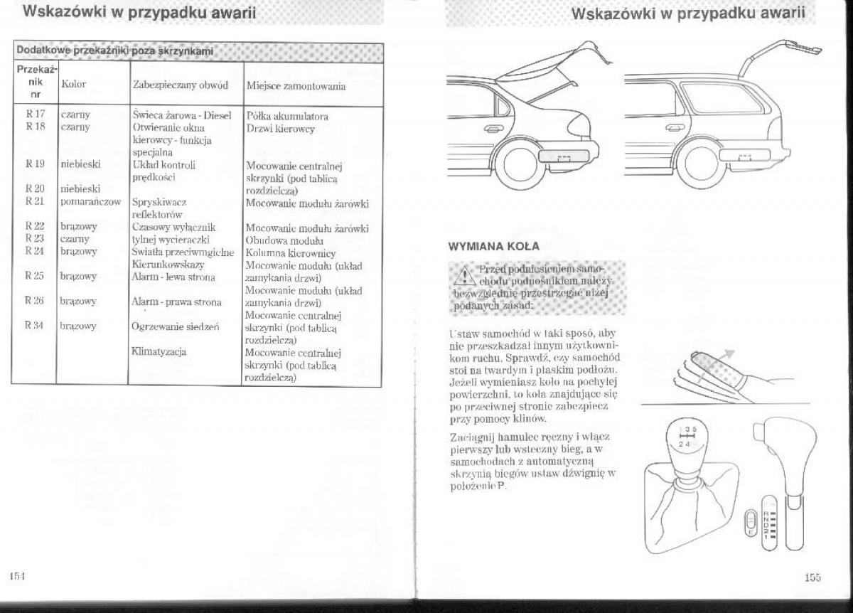 Ford Mondeo II 2 MKII instrukcja obslugi / page 81