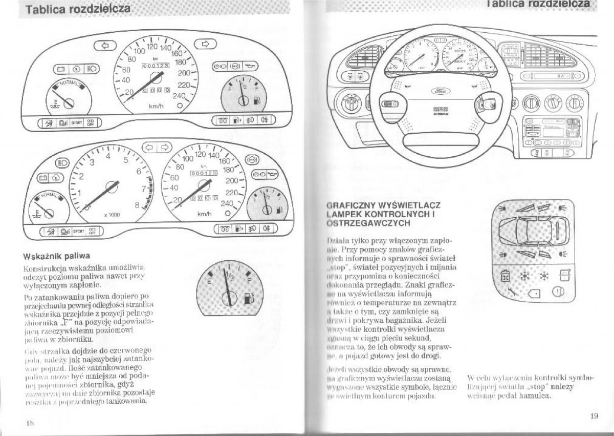 Ford Mondeo II 2 MKII instrukcja obslugi / page 9